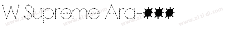 W Supreme Ara字体转换